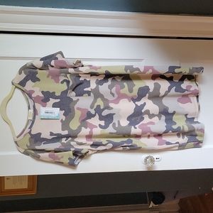 NWT Camo tee shirt dress